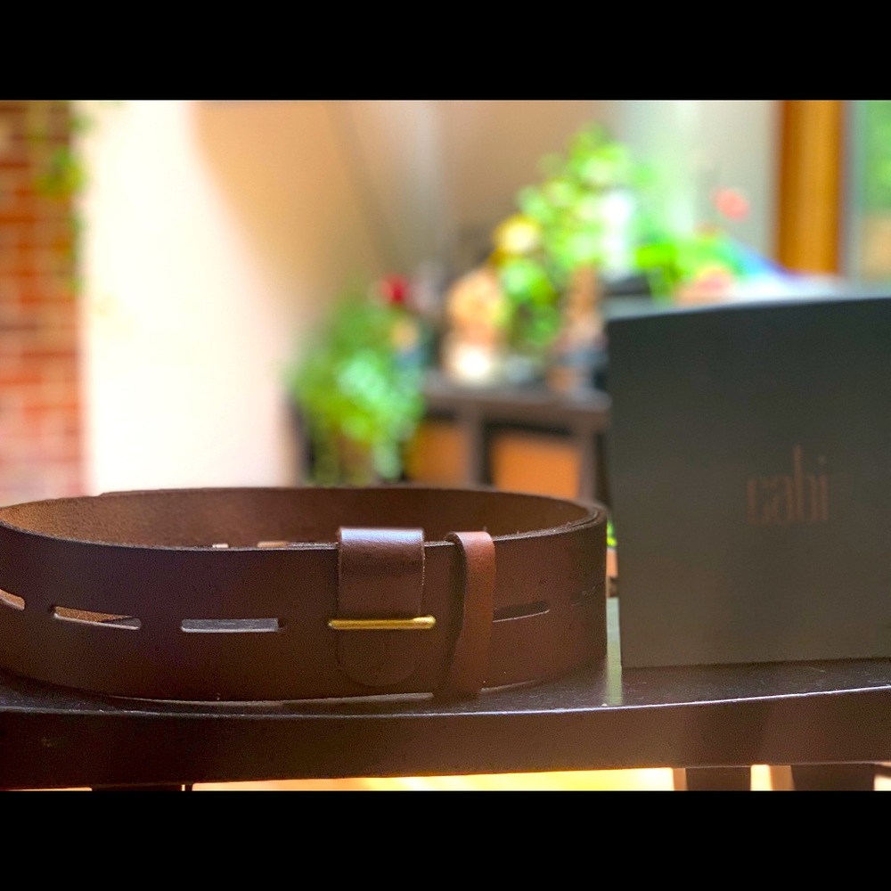 New in box - CAbi leather belt